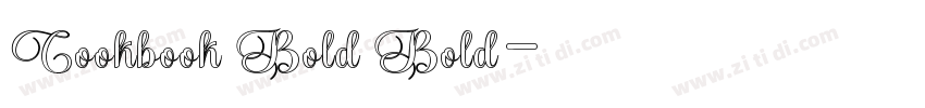 Cookbook Bold Bold字体转换